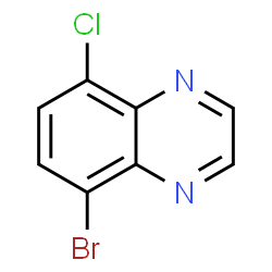 5-溴-8-氯喹喔啉结构式