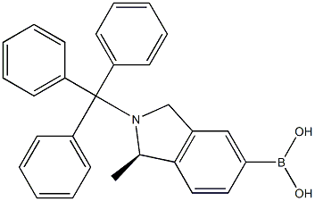 (R)-(1-methyl-2-tritylisoindolin-5-yl)boronic acid Structure