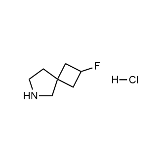 2-氟-6-氮杂螺环[3.4]辛烷盐酸盐结构式