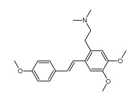 [4,5-dimethoxy-2-(4-methoxy-styryl)-phenethyl]-dimethyl-amine Structure