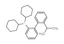 2-(Dicyclohexylphosphino)-2'-isopropylbiphenyl Structure