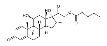 9-fluoro-11beta,17,21-trihydroxy-16alpha-methylpregna-1,4-diene-3,20-dione 21-valerate picture