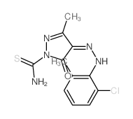 4-[(2-chloro-6-methyl-phenyl)hydrazinylidene]-3-methyl-5-oxo-pyrazole-1-carbothioamide picture