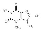 1H-Purine-2,6-dione,3,9-dihydro-1,3,8,9-tetramethyl- Structure