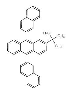 3-叔丁基-9,10-二(2-萘)蒽结构式