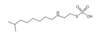 Thiosulfuric acid hydrogen S-[2-[(7-methyloctyl)amino]ethyl] ester Structure