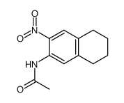 N-(3-nitro-5,6,7,8-tetrahydro-2-naphthalenyl)acetamide结构式