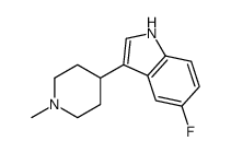 5-FLUORO-3-(1-METHYL-4-PIPERIDINYL)INDOLE Structure