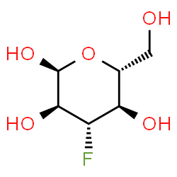 3-Deoxy-3-fluoro-α-D-glucopyranose结构式