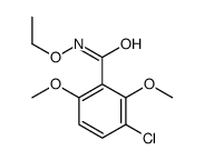3-chloro-N-ethoxy-2,6-dimethoxybenzamide Structure