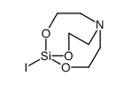 5-iodo-4,6,11-trioxa-1-aza-5-silabicyclo[3.3.3]undecane结构式