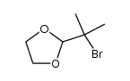 2-(1-bromo-1-methyl-ethyl)-[1,3]dioxolane结构式