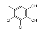3,4-Dichloro-5-methyl-1,2-benzenediol结构式