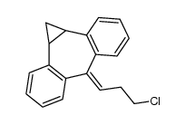 6-(3-chloropropylidene)-1,1a,6,10b-tetrahydrodibenzo[a,e]cyclopropa[c][7]annulene结构式