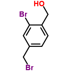 (2-bromo-4-(bromomethyl)phenyl)Methanol structure