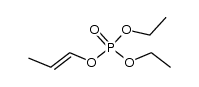 Phosphoric acid diethyl 1-propenyl ester Structure