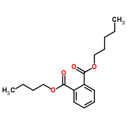 Butyl pentyl phthalate structure