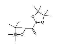 叔丁基二甲基((2-(4,4,5,5-四甲基-1,3,2-二氧硼烷-2-基)烯丙基)氧基)硅烷结构式