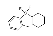 (cyclohexyl)(difluoro)(2-methylphenyl)silane结构式