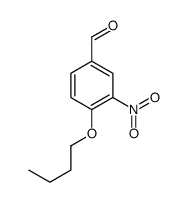 4-丁氧基-3-硝基苯甲醛结构式