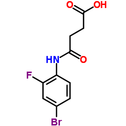 4-[(4-Bromo-2-fluorophenyl)amino]-4-oxobutanoic acid Structure