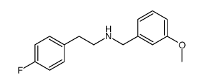 2-(4-fluorophenyl)-N-[(3-methoxyphenyl)methyl]ethanamine结构式