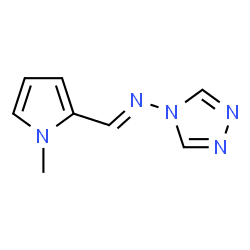 N-[(E)-(1-methyl-1H-pyrrol-2-yl)methylidene]-4H-1,2,4-triazol-4-amine Structure