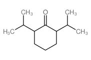 2,6-dipropan-2-ylcyclohexan-1-one结构式