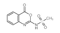 N-(4-Oxo-4H-3,1-benzoxazin-2-yl)methanesulfonamide结构式