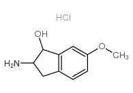 2-AMINO-6-METHOXY-INDAN-1-OL HYDROCHLORIDE结构式