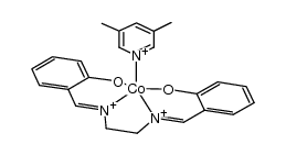 (3,5-dimethylpyridine)(N,N'-ethylenebis(salicylideneaminato))cobalt(II) Structure