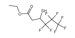 4,4,5,5,6,6,6-heptafluoro-3-mercapto-hexanoic acid ethyl ester结构式