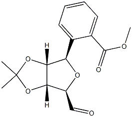 2,5-Anhydro-3-O,4-O-isopropylidene-D-allose 6-benzoate结构式