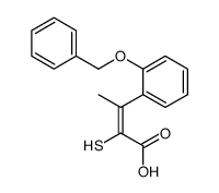 3-(2-phenylmethoxyphenyl)-2-sulfanylbut-2-enoic acid结构式
