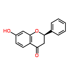 (2R)-7-hydroxyflavanone结构式