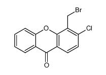 4-bromomethyl-3-chloro-xanthen-9-one结构式