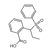 o-[α-phenylsulfonyl-n-propyl]benzoic acid Structure