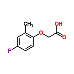 (4-Fluoro-2-methylphenoxy)acetic acid结构式