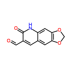 6-Oxo-5,6-dihydro-[1,3]dioxolo[4,5-g]quinoline-7-carbaldehyde Structure