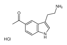 1-[3-(2-aminoethyl)-1H-indol-5-yl]ethanone,hydrochloride结构式