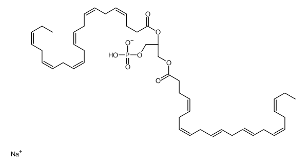 sodium,[(2R)-2,3-bis[[(4Z,7Z,10Z,13Z,16Z,19Z)-docosa-4,7,10,13,16,19-hexaenoyl]oxy]propyl] hydrogen phosphate结构式