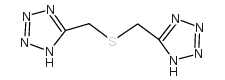 5-(2H-tetrazol-5-ylmethylsulfanylmethyl)-2H-tetrazole结构式