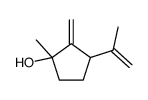 3-isopropenyl-1-methyl-2-methylenecyclopentan-1-ol结构式