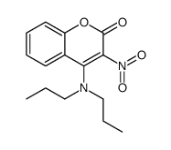 4-(dipropylamino)-3-nitrochromen-2-one Structure