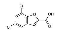 5,7-Dichloro-2-benzofurancarboxylic acid结构式