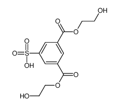 3,5-bis(2-hydroxyethoxycarbonyl)benzenesulfonic acid Structure