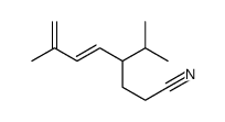 7-methyl-4-propan-2-ylocta-5,7-dienenitrile结构式