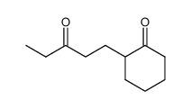2-(3-oxopentyl)cyclohexan-1-one结构式