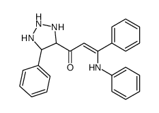 3-Phenyl-3-(phenylamino)-1-(5-phenyl-1H-1,2,3-triazol-4-yl)-2-propen-1-one结构式