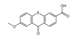 7-methoxy-9-oxothioxanthene-3-carboxylic acid Structure